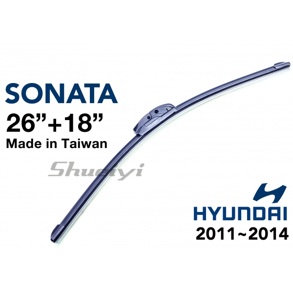HYUNDAI SONATA｜專用軟骨雨刷 2011~2014 (6代)