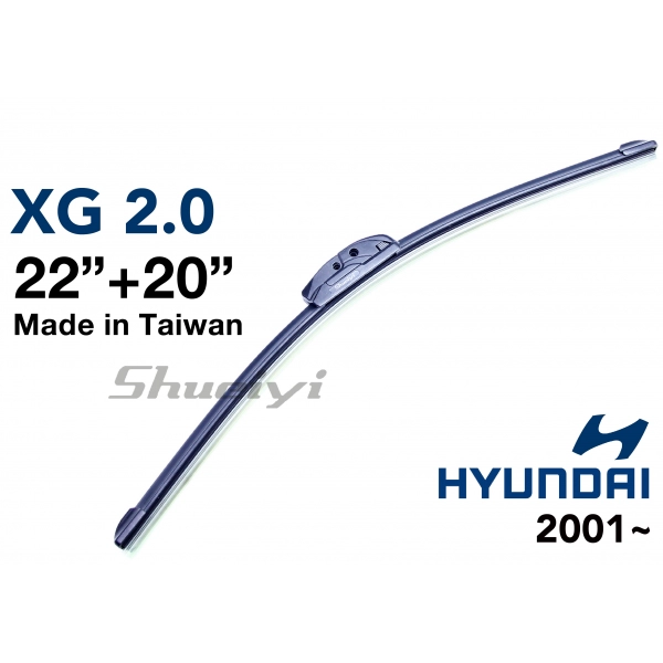 HYUNDAI XG 2.0｜專用軟骨雨刷 2001~