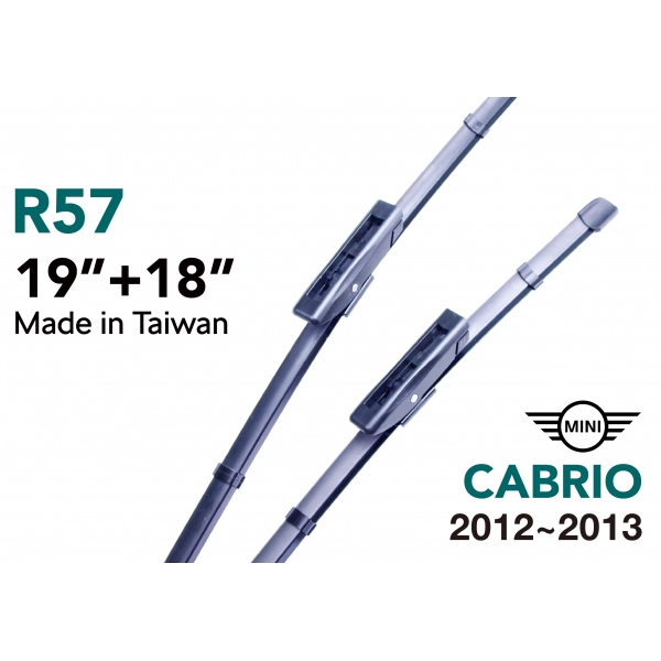 MINI CABRIO｜專用軟骨雨刷 2012~2013 (R57)