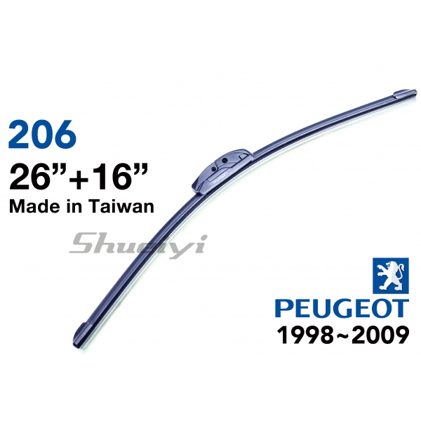 PEUGEOT 206｜專用軟骨雨刷 1998~2009