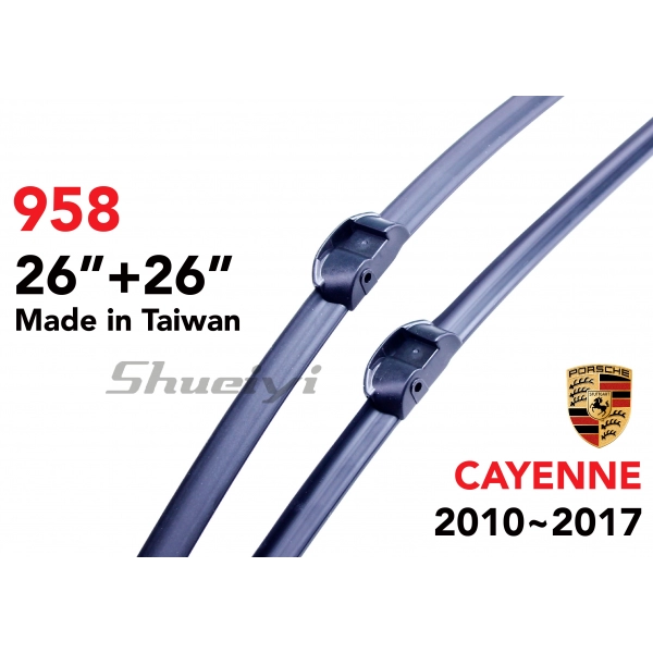 PORSCHE CAYENNE｜專用軟骨雨刷 2010~2017.08 (958)