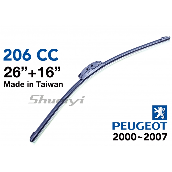PEUGEOT 206 CC｜【升級鍍膜】專用軟骨雨刷 2000~2007