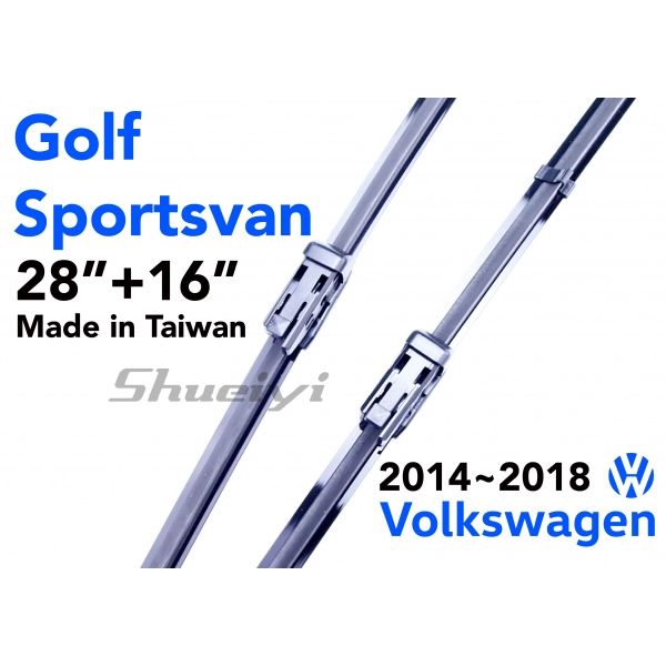 VW GOLF SPORTSVAN｜專用軟骨雨刷 2014~
