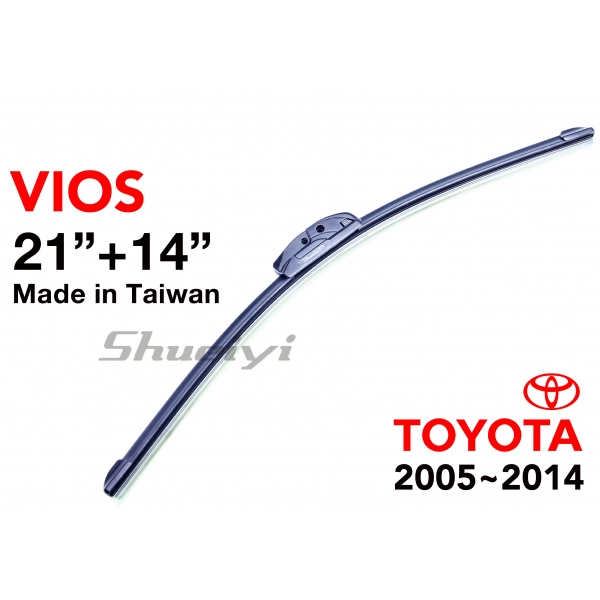 TOYOTA VIOS｜專用軟骨雨刷 2005.08~2014.03